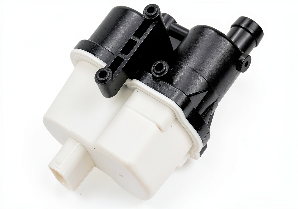 AITKEN vapor leak detection pump installed in a vehicle's rear lower emission system