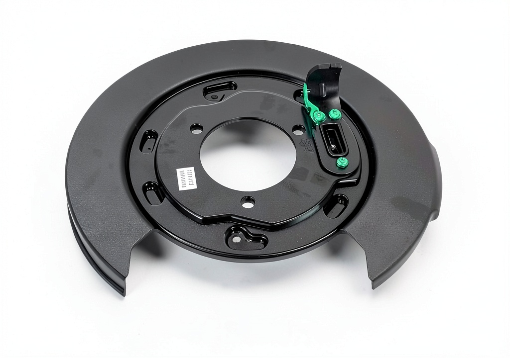 Installing GM Genuine Parts Drum Brake Backing Plate OEM 25911891 on a wooden workbench
