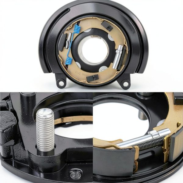 A-Premium Loaded Parking Brake Backing Plate for Cadillac Escalade-8