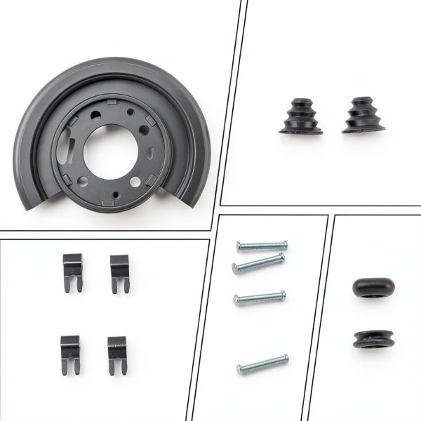 Rear Brake Dust Shield Backing Plates Set 2 UnayKolb for Ford Trucks-3