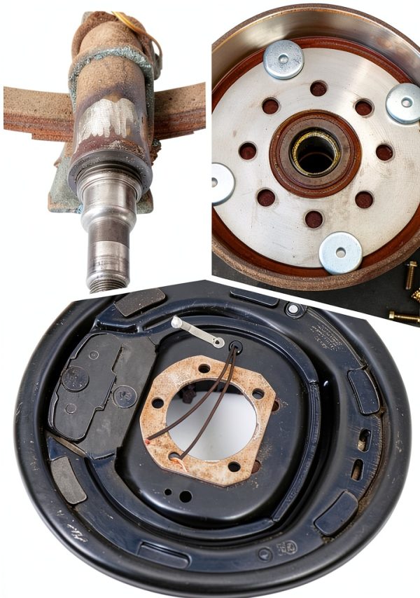 Aizhuer Trailer Brake Backing Plate Flange 7000# 4.5" Width Design-3