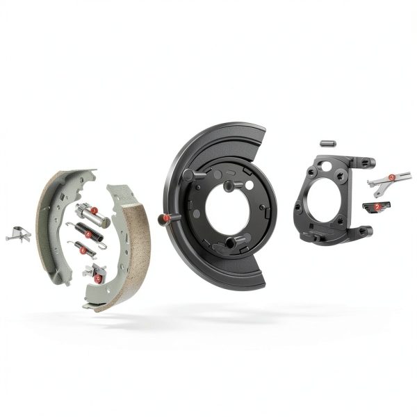 A-Premium Parking Brake Backing Plate for Ford Super Duty 2005-2012-2