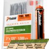 Paslode Framing Nails 3 inch x .120 gauge 1,000 Galvanized Nails-0