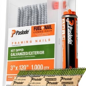 Paslode Framing Nails 3 inch x .120 gauge 1,000 Galvanized Nails-0