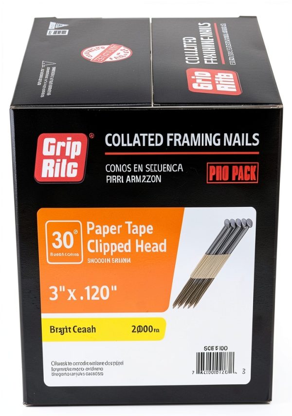 Grip-Rite GRSP10D 3-inch .120-inch 30deg Coated Framing Nail 2,000 Box-0