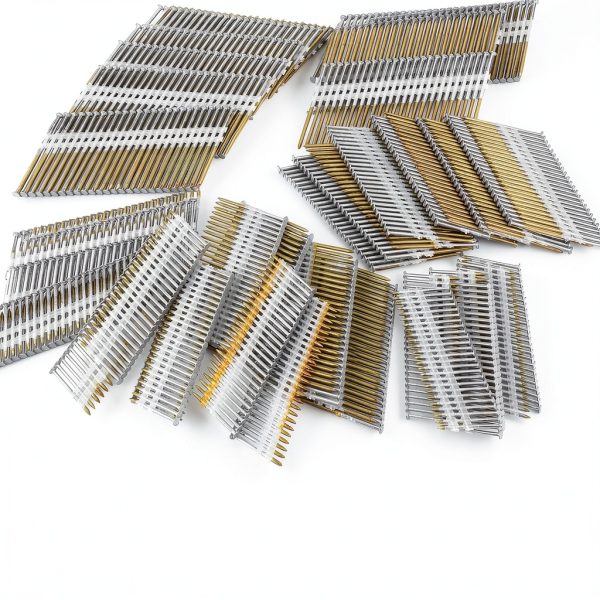 Therwen 800 Count 21° Framing Nails Ring Shank - Galvanized, 4 Sizes-4