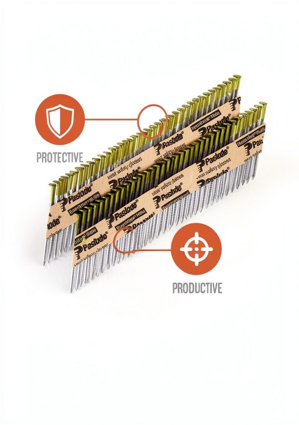 Paslode Framing Nails 650383 Round Head 2.38in Steel 2000pcs-1