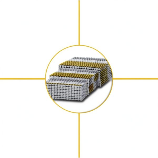 Therwen 800 Count 21° Framing Nails Ring Shank - Galvanized, 4 Sizes-5