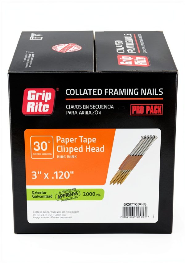 Grip-Rite GRSP10DRHG 3-Inch x .120-Inch Framing Nail 2000pcs-0