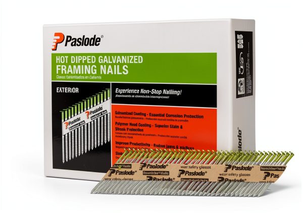 Paslode Framing Nails 650383 Round Head 2.38in Steel 2000pcs-0