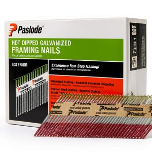 Paslode Hot Dipped Galavanized Framing Nails - 650385 - HDG 30 Degree Round Head - 3 inch x .120 Gauge - 2,000 per Box - For Paslode Framing Nailers-0