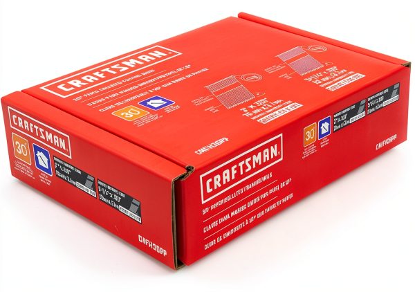 CRAFTSMAN Framing Nails Collated Smooth 30° 3-1/4in & 3in 0.12in 500-5